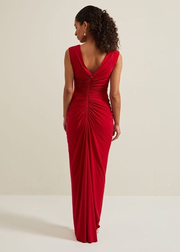 Phase Eight Petite Donna Dress Red Canada | AZGXHR-059